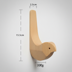 dimensions patere murale oiseau