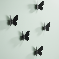 photo pateres murales papillon