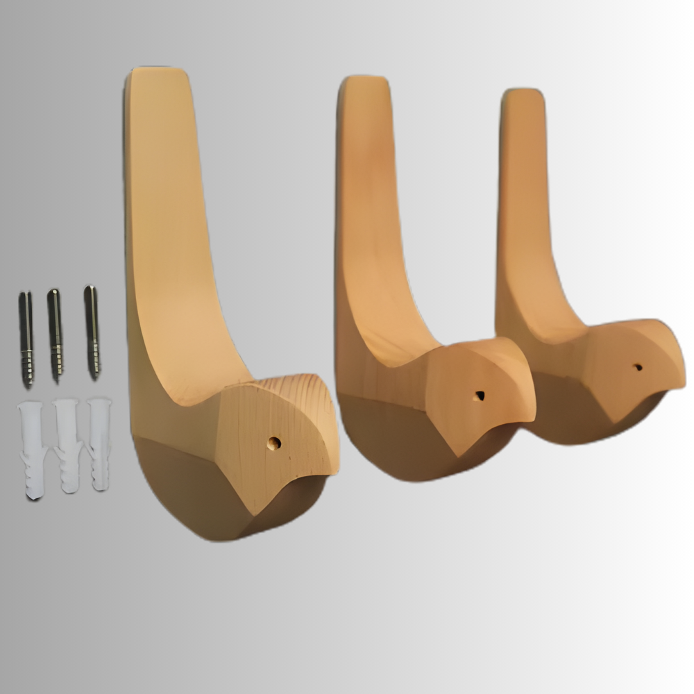 Lot 3 pateres murales oiseaux nordiques