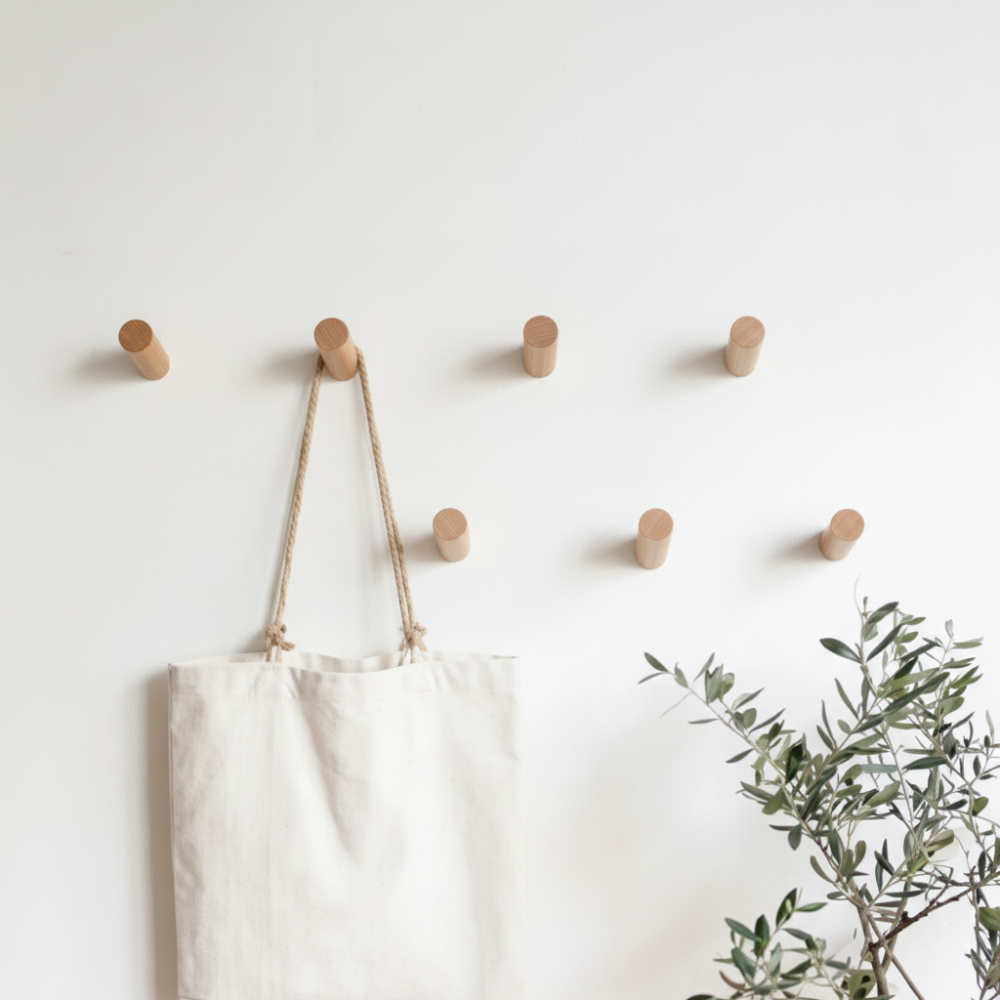 mur avec pateres murales