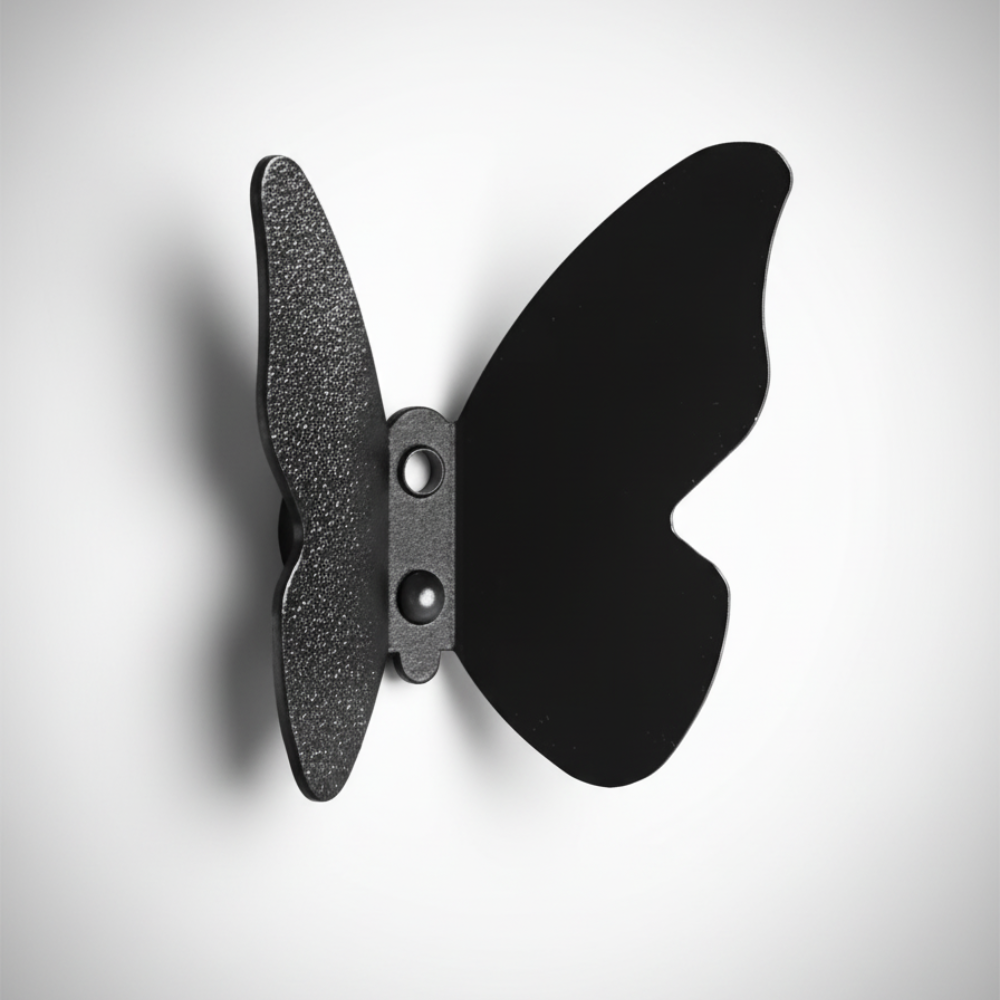 patere murale papillon